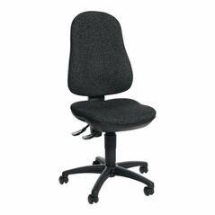 Topstar Bürodrehstuhl anthrazit Lehnen-H.580mm Sitz-H.420-550mm ohne Armlehnen, image 