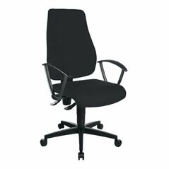 Topstar Bürodrehstuhl schwarz mit Permanentkontakt 420-550 mm ohne Armlehnen, image 