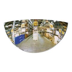 SPL Gabelstaplerspiegel f hinten B258xT39xH128mm ca.180 Grad Blickwinke m.Halterung, image 