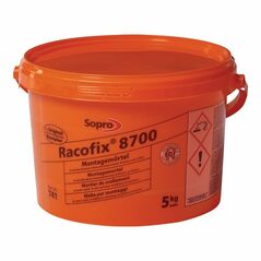 Sopro Montagemörtel Racofix® 8700 1:3 (Wasser/Mörtel) 5kg Eimer, image 