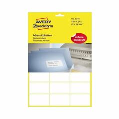 Avery Zweckform Adressetikett 3348 67x38mm weiß 420 St./Pack., image 