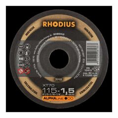 RHODIUS ALPHAline XT70 Extradünne Trennscheibe 115 x 1,0 x 22,23 mm, image 