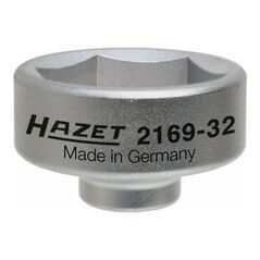 HAZET Ölfilter-Schlüssel 2169-32 Vierkant hohl 10 mm (3/8 Zoll) Außen-Sechskant Profil, image 
