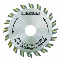 Proxxon Kreissägeblatt, hartmetallbestückt, 50 mm (20 Zähne), image 