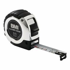 BMI Taschenrollbandmaß chrom L.2m Band-B.16mm mm/cm EG II Ku.Automatic, image 