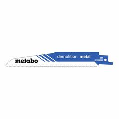 Metabo 5 Säbelsägeblätter "demolition metal" 150 x 1,6 mm, BiM, 2,5+3,2 mm/ 8+10 TPI, image 