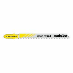 Metabo 25 Stichsägeblätter "clean wood" 74/ 2,5 mm, HCS, Type 23650, image 