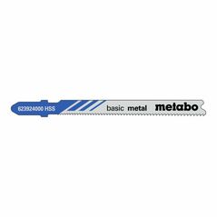 Metabo 5 Stichsägeblätter "basic metal" 66/ 1,1-1,5 mm, progressiv, HSS, mit Eintauchspitze, image 