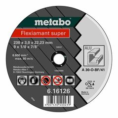 Metabo Flexiamant super 115x2,5x22,23 Alu, Trennscheibe, gekröpfte Ausführung, image 