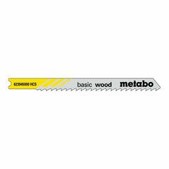 Metabo 5 U-Stichsägeblätter "basic wood" 74/ 3,0 mm, HCS, Universalschaft, image 