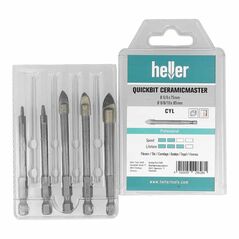 Heller QuickBit CeramicMaster, set 5-teilig Durchmesser 6/6/8/8/10 mm, image 