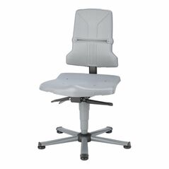 bimos Arbeitsdrehstuhl Sintec Sitz und Rückenlehne aus Kunststoff mit Gleiter, image 