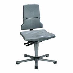bimos Arbeitsdrehstuhl Sintec Sitz und Rückenlehne aus Kunststoff mit Gleiter, image 