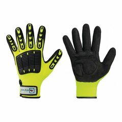 Elysee Handschuh EN 420 Kat.I Resistant Gr.9 Kunstfasern leuchtend gelb/schwarz, image 