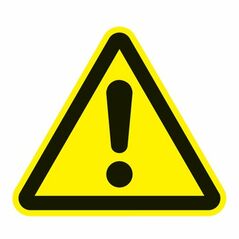 Warnzeichen ASR A1.3/DIN EN ISO 7010 200mm Warnung vor Gefahrenstelle Folie, image 