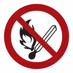 Verbotszeichen Feuer, offenes Licht und Rauchen verboten, Typ: 04200, image 