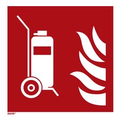 Brandschutzzeichen Fahrbarer Feuerlöscher, Typ: 14150, image 