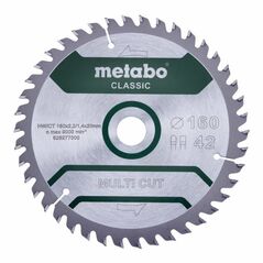Metabo Sägeblatt "multi cut - classic", 190x2,2/1,4x30 Z54 FZ/TZ 5°, image 