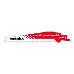Metabo Säbelsägeblatt "carbide wood + metal" 150 x 1,25 mm, CT, 3-4mm/6-8TPI, image 