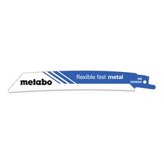 Metabo 5 Säbelsägeblätter "flexible fast metal" 150 x 1,1 mm, BiM, 1,8mm/14TPI, image 
