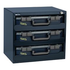 raaco Tresor SafeBox 80x3 (bestückt) B.452xT.330xH.405mm 3Sort.-Kästen‚ Stahlgehäuse/Kästen A.PP, image 