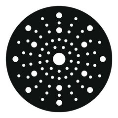Sia Stützteller, 0 x 0 x 215, 19-Loch Farbe rückseitig schwarz, image 