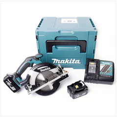 Makita DHS630RTJ Akku-Handkreissäge 18V 165mm + 2x Akku 5,0Ah + Ladegerät + Koffer, image 