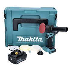 Makita DPV 300 G1J Akku Schleifer Polierer 18 V 50 / 80 mm Brushless + 1x Akku 6,0 Ah + Makpac - ohne Ladegerät, image 