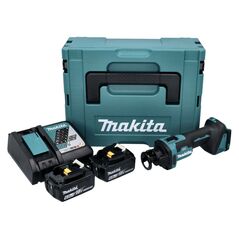 Makita DCO181RGJ Akku-Rotationsschneider 18V Brushless 3,18 mm + 2x Akku 6,0Ah + Ladegerät + Koffer, image 