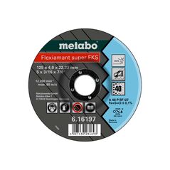 METABO Flexiamant Super FKS 60, 125x4,0x22,23 Inox, Schruppscheibe, gekröpfte Ausführung (616198000), image 