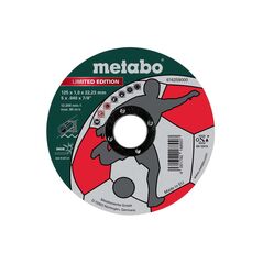 METABO Limited Edition Soccer 125 x 1,0 x 22,23 mm, Inox, Trennscheibe, gerade Ausführung (616259000), image 