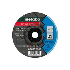 METABO 3 Combinator 76x2,0x10 mm, Inox, Trenn- u. Schruppscheibe, gekröpfte Ausführung (626872000), image 