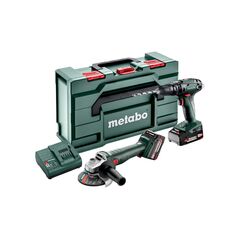 METABO Akku Combo Set 2.4.4 18 V (685205500) SB 18 Schlagbohrschrauber + W18 L 9-125 Winkelschleifer + metaBOX 165 L, image 