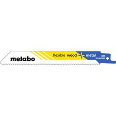 METABO 5 Säbelsägeblätter "flexible wood + metal" 150 x 0,9 mm, BiM, 1,8-2,6 mm/ 10-14 TPI (631492000), image 