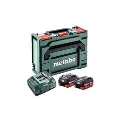 METABO Basis-Set 2x LiHD 10Ah + ASC 145 + metaBOX (685142000), image 