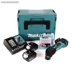Makita DTM51RGJX2 Akku-Multifunktionswerkzeug 18V + 2x Akku 6,0Ah + Ladegerät + Koffer, image 