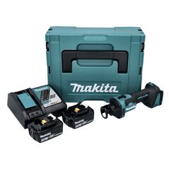 Makita DCO181RFJ Akku-Rotationsschneider 18V Brushless 3,18 mm + 2x Akku 3,0Ah + Ladegerät + Koffer, image 