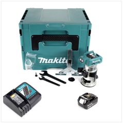 Makita DRT50RM1J Akku-Multifunktionsfräse 18V Brushless 6/8mm + Parallelanschlag + 1x Akku 4,0Ah + Ladegerät + Koffer, image 