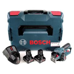 Bosch GHO 12V-20 Professional Akku-Hobel 12V Brushless 56mm + 2x Akku 6,0Ah + Ladegerät + Koffer, image 