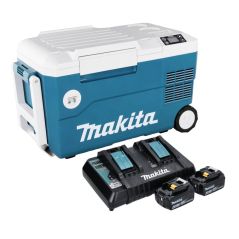 Makita DCW 180 PM Akku Kühl und Wärme Box 36 V ( 2x 18 V ) 20 L + 2x Akku 4,0 Ah + Doppelladegerät, image 