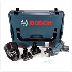 Bosch GSA 12V-14 Akku Säbelsäge 12 V + 2x Akku 6,0Ah + Schnellladegerät + L-Boxx, image 