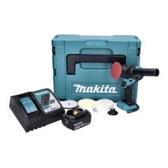 Makita DPV300RM1J Akku-Schleifpolierer 18V Brushless 80mm + 1x Akku 4,0Ah + Ladegerät + Koffer, image 