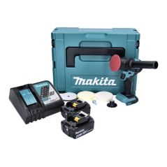 Makita DPV300RMJ Akku-Schleifpolierer 18V Brushless 80mm + 2x Akku 4,0Ah + Ladegerät + Koffer, image 