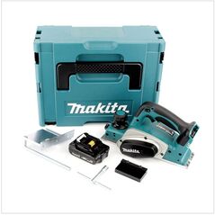 Makita DKP180Y1J Akku-Hobel 18V 82mm + Parallelanschlag + 1x Akku 1,5Ah + Koffer - ohne Ladegerät, image 