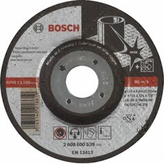 Bosch Schruppscheibe gekröpft Expert for Inox AS 30 S INOX BF, 115 mm, 22,23 mm, 6 mm (2 608 600 539), image 
