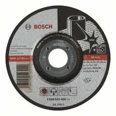 Bosch Schruppscheibe gekröpft Expert for Inox AS 30 S INOX BF, 125 mm, 22,23 mm, 6 mm (2 608 602 488), image 