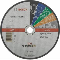 Bosch Trennscheibe gerade Rapido Multi Construction ACS 46 V BF, 230 mm, 1,9 mm (2 608 602 767), image 