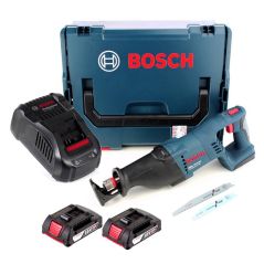 Bosch GSA 18 V-LI C Professional Akku-Säbelsäge 18V 250mm + 2x Akku 2,0Ah + Ladegerät + Koffer, image 