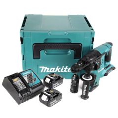 Makita DHR264 Akku-Bohrhammer 36V 2,5J SDS-Plus + Tiefenanschlag + 2x Akku 6,0Ah + Ladegerät + Koffer, image 