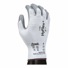 Ansell Handschuhe EN388 Kat.II HyFlex 11-800 Gr.7 Nylon m.Nitrilschaum weiß/grau, image 